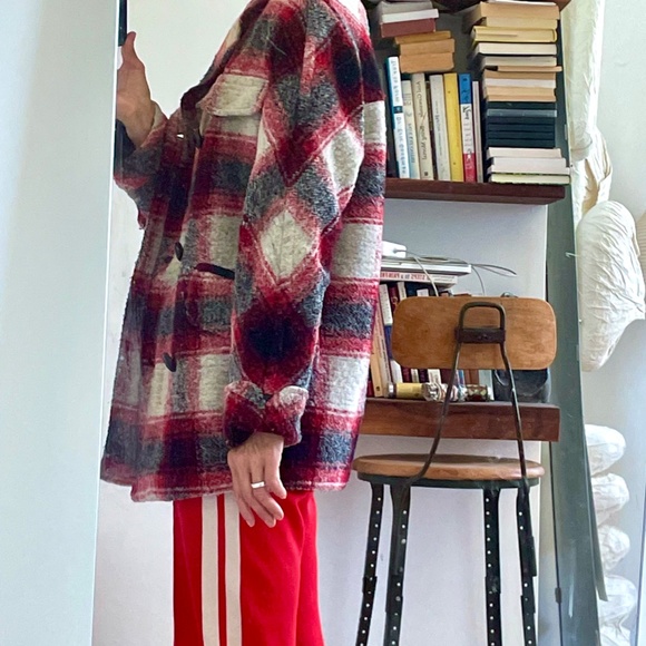 Isabel Marant Etoile Gael check wool jacket